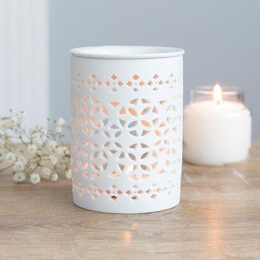 White Lattice Wax Melt Burner